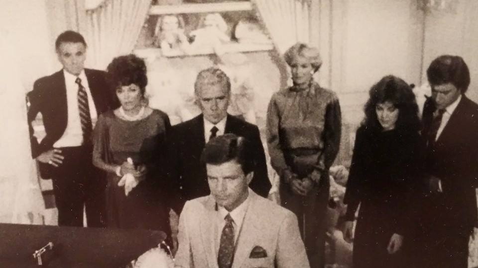 Mike Landess, front center, on 'Dynasty'