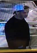 The male suspects is described as a white man in his 20s, with dark hair.