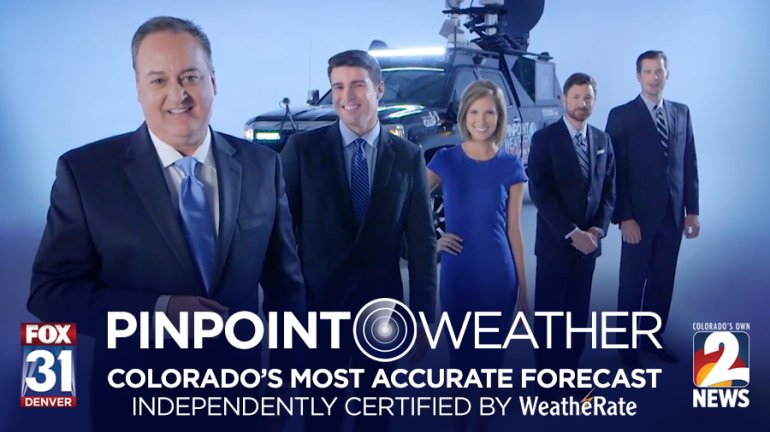 Pinpoint Weather: Colorado's Most Accurate Forecast, independently certified by WeatheRate.