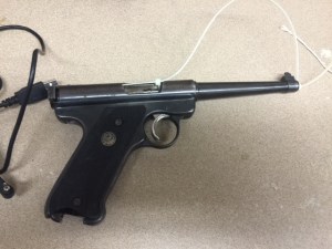 The gun found with the teen