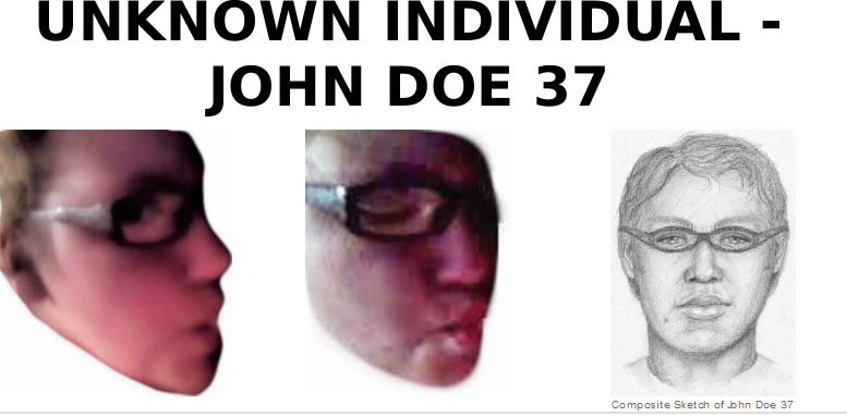 FBI releases sketch of John Doe 37