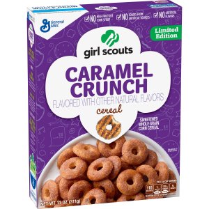 General Mills plans on coming out with new Girl Scout Caramel Crunch cereal by 2017.