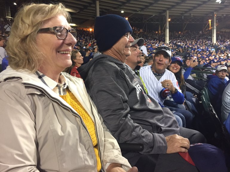 Jerry Tomlin in stands watching son, Josh Tomlin, pitch (Courtesy: FOX 8's Matt Wright)
