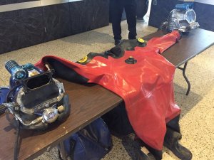 Dive gear being used in recovery of plane wreckage in Lake Erie. (Photo: Matt Wright/FOX 8 News)