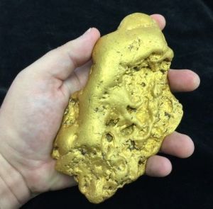 A 6-pound gold "nugget" found in Butte County sold for $400,000. Courtesy: Kagin's Inc.
