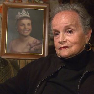 Joan Williams was named 'Miss Crown City' in 1958, but not until Thursday will she ride in the Tournament of Roses Parade. Courtesy: KTLA