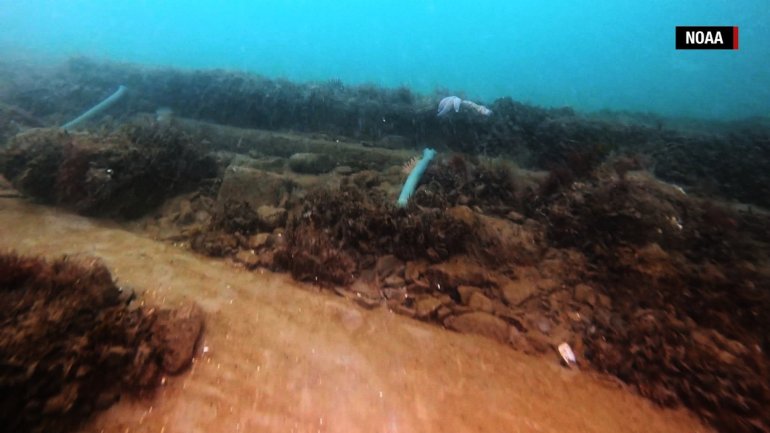 The NOAA team discovered the hulls of two whaling ships in the Chukchi Sea about 144 years after they and 31 others sank off the northern coast of Alaska.