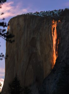No, that is not lava flowing over a cliff. (Courtesy: Sangeeta Dey Photography via CNN)