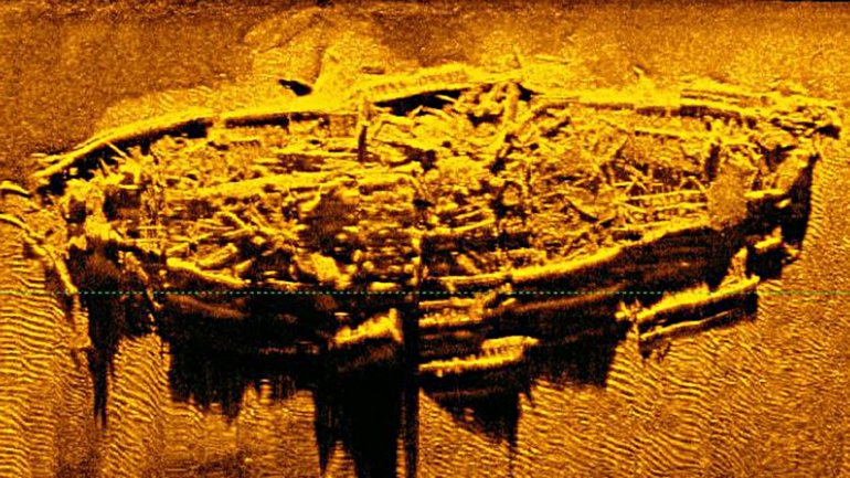 19th-century shipwreck was discovered below Wilmington, North Carolina. Officials say it is a Civil War-era steamer, possibly a blockade runner. Credit: N.C. Department of Natural and Cultural Resources