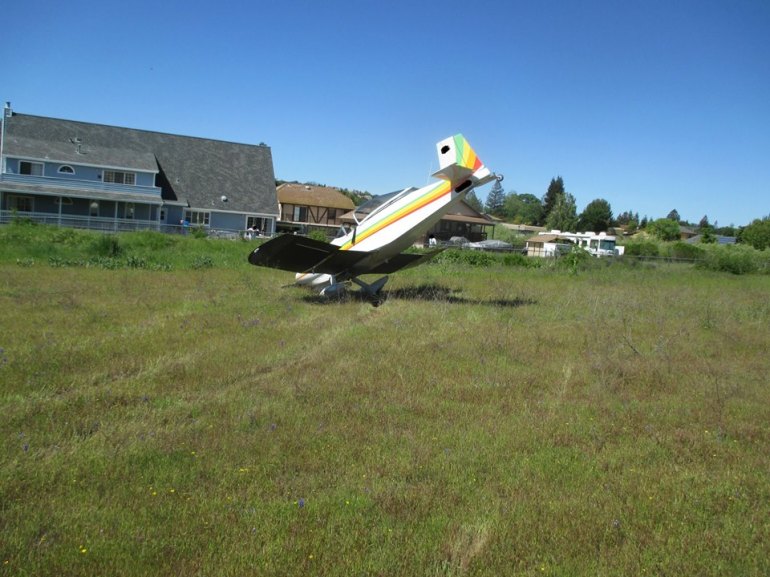 A small plane made a crash landing at Cameron Park Airport (Courtesy: El Dorado County Sheriff's Department)