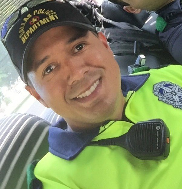 Dallas Police Officer Patrick Zamarripa was one of the five police officers killed in the ambush in Dallas, according to social media posts from family members and reports from local media outlets. He shown in a photo posted to Twitter by his stepbrother, @Dustin_Mfwood.