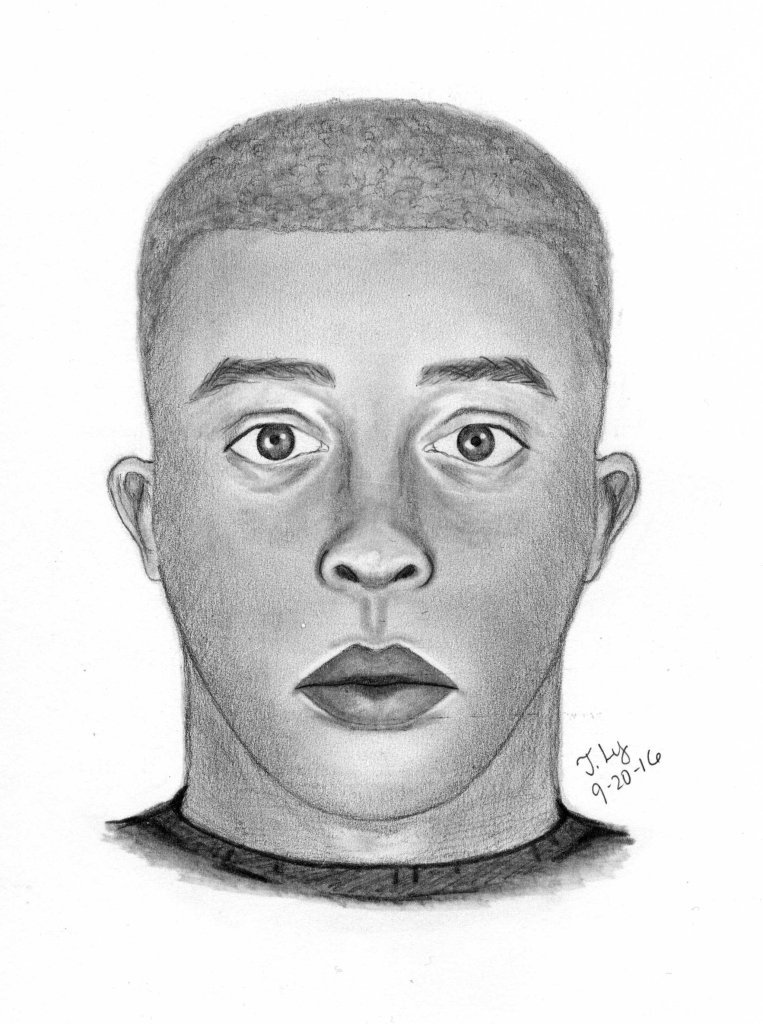 Suspect sketch provided by the Sacramento County Sheriff's Dept.