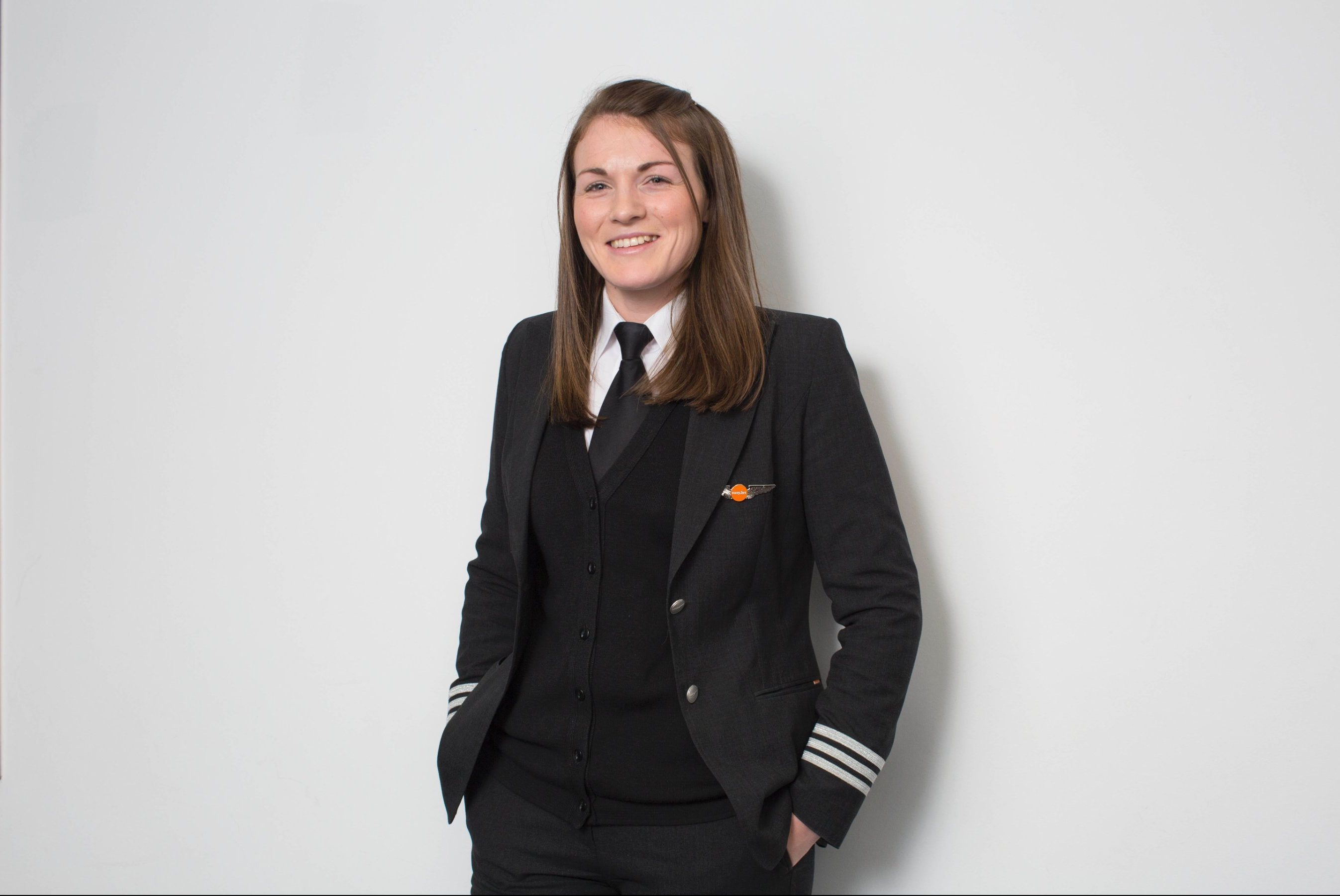 Kate McWilliams, 26, is Easyjet's youngest commercial airline captain, according to the British carrier.