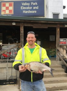 Riley Nolan and his the state record gizzard shad