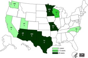 CDC Listeria Outbreak Map