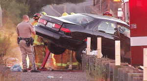 Emergency crews investigated a deadly crash on Wildcat Canyon Road on July 26, 2015.