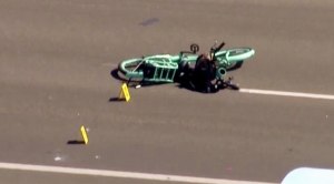 A bicyclist was killed after a car hit it on Carlsbad Boulevard.