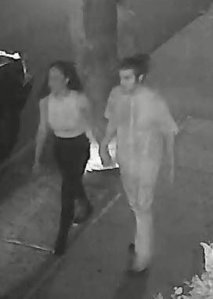 Police released picture of two people considered "persons of interest" in the hit and run in Pacific Beach from August 5, 2016. (San Diego County Crime Stoppers)