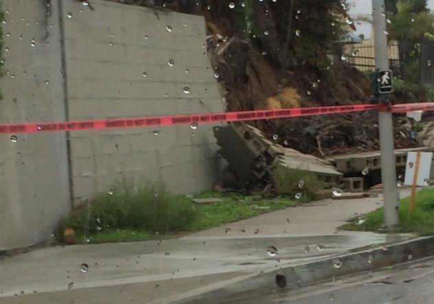 Wall on I-15 southbound entrance off Ocean View Blvd. and 36th Street. (Jose Lora)