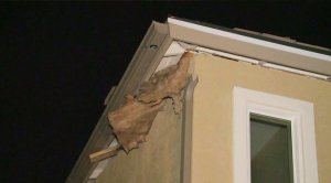 Some of the damage caused during an explosion in National City.