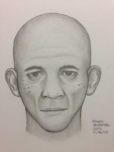 San Diego Police Department released a composite illustration based on the description provided by the victim.