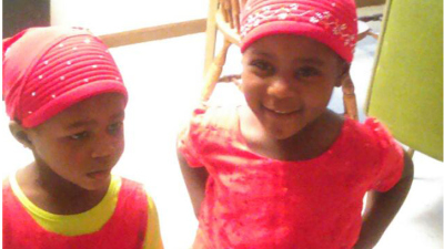 Courtesy: family Calia Elia (left) died in an apparent fire. Her 3-yr-old older sister, Elena, suffered burns.