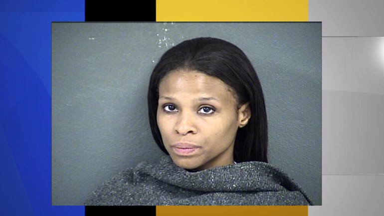 Tamika Pledger's booking photo taken on June 8, when she was jailed for contempt of court. 
