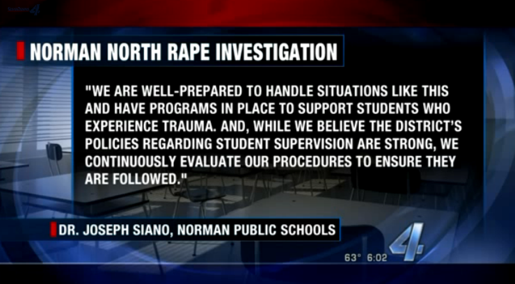 Norman Public Schools released the following statement to FOX 4's sister station KFOR.