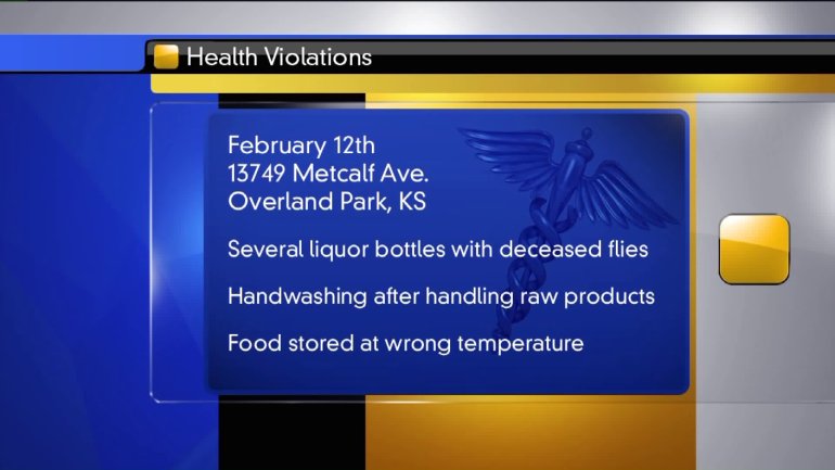 Health violations found at another Overland Park Buffalo Wild Wings.