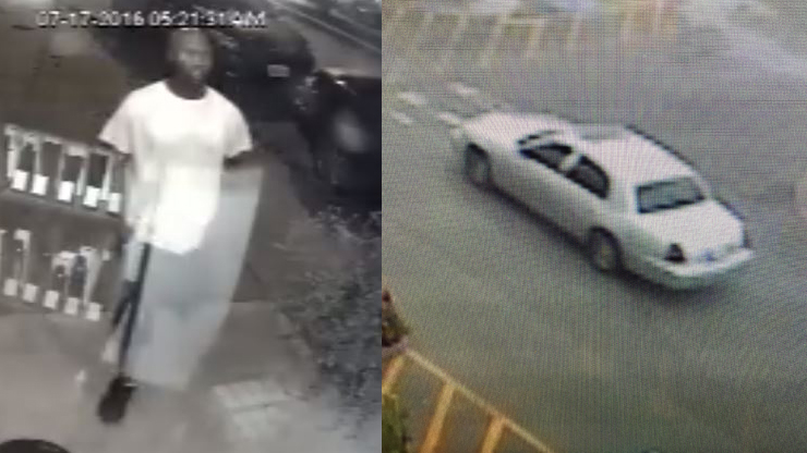 suspect and car