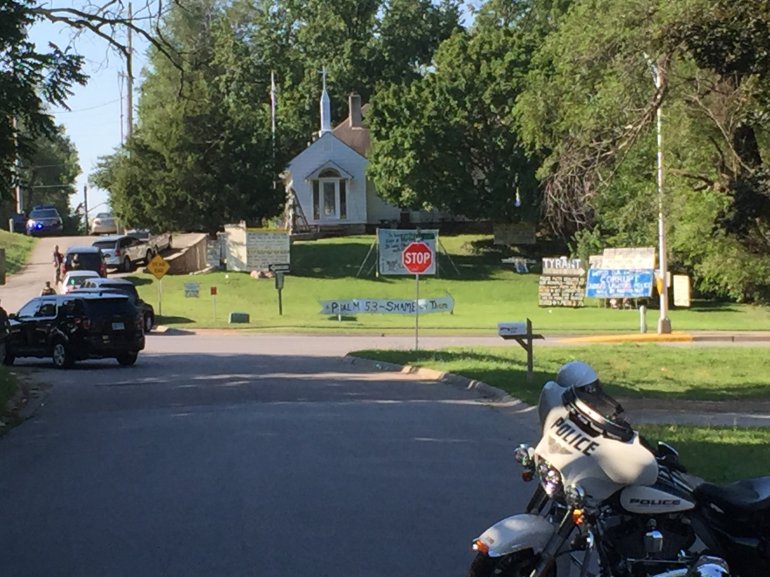 KCK police are on the scene of a standoff Tuesday.