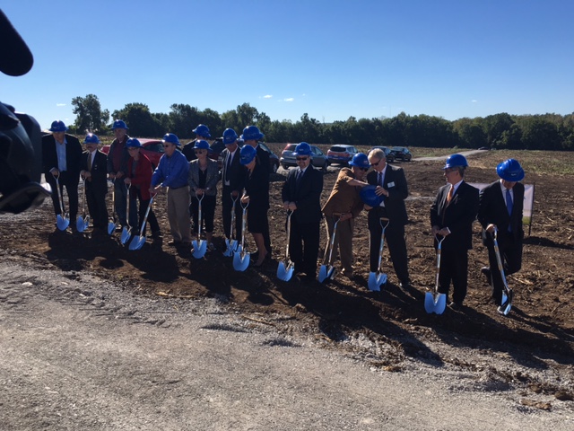 Independence Power and Light broke ground on Wednesday for its first-ever solar panel farm.