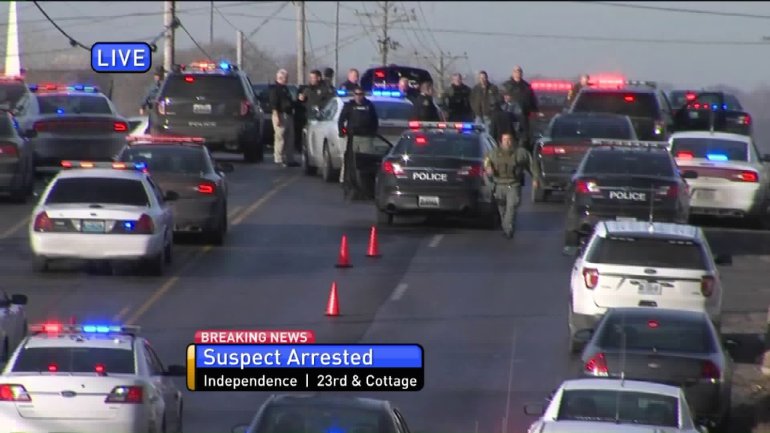 Thursday morning police arrest suspect who police say pointed a gun at them.