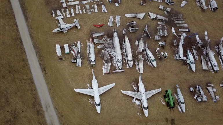 One of the country s largest small aircraft salvage yards calls