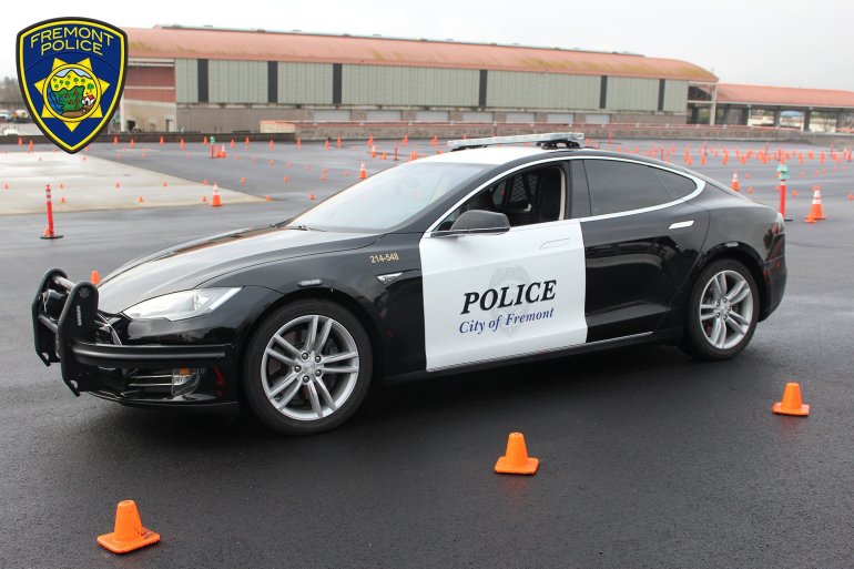 Picture of Tesla cop car