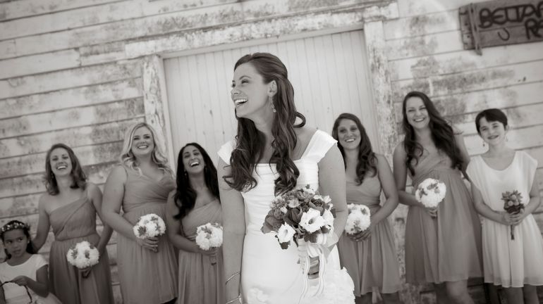 Brittany Maynard and bridesmaids at her wedding 9-29-14