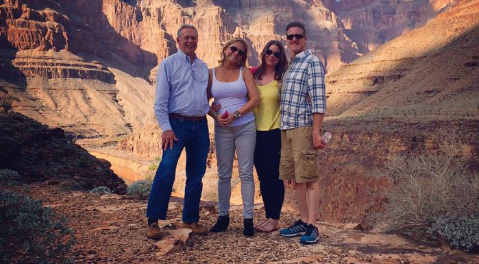 Brittany Maynard (third from left) and her family at the Grand Canyon (Courtesy: Brittany Maynard)