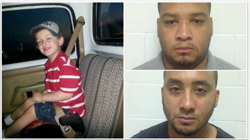 Left: The victim is 6 yr old Jeremy Mardis. Top right: Derrick Stafford, bottom right: Norris Greenhouse Jr.