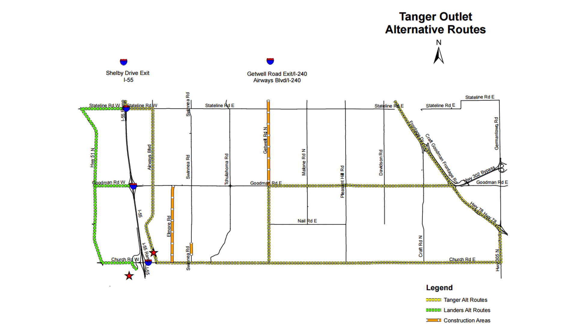 Tanger traffic map