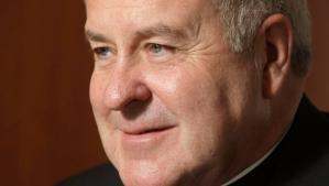 St. Louis Archbishop-elect Robert Carlson speaks during an interview the day before he assumes leadership of the Roman Catholic archdiocese with roughly 500,000 members Tuesday, June 9, 2009, in St. Louis. (AP photo/Jeff Roberson)