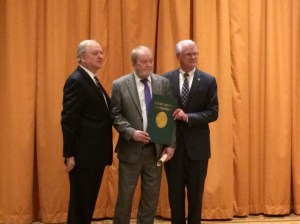 Mr. Allen Medlock (center), Shelby County Mayor Mark Luttrell (right) and Rick Copeland, Director of the Memphis and Shelby County Office of Planning and Development 