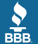 BBB Better Business Bureau Logo Blue Bkgd