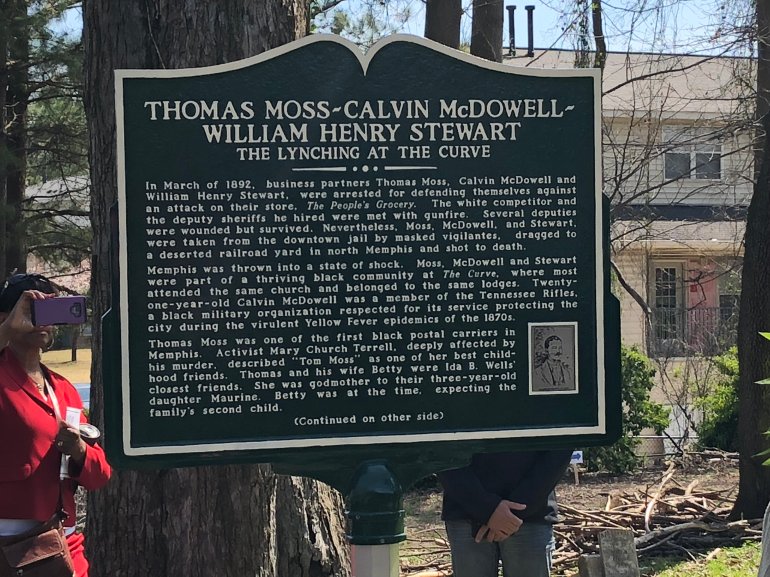 Historic marker in South Memphis cemetery recognizes 1892 lynching