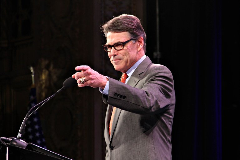 “If the federal government won’t secure its borders, Texas will,” Gov. Rick Perry (WHO_HD/Sam Hoyle)