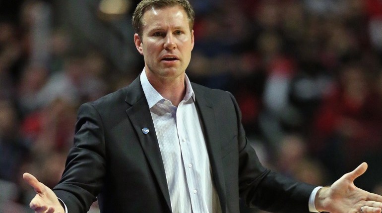 CHICAGO, IL - FEBRUARY 27: Head coach Fred Hoiberg of the Chicago Bulls questions a call during a game against the Portland Trail Blazers at the United Center on February 27, 2016 in Chicago, Illinois. The Trail Blazers defeated the Bulls 103-95. NOTE TO USER: User expressly acknowledges and agrees that, by downloading and or using the photograph, User is consenting to the terms and conditions of the Getty Images License Agreement. (Photo by Jonathan Daniel/Getty Images)