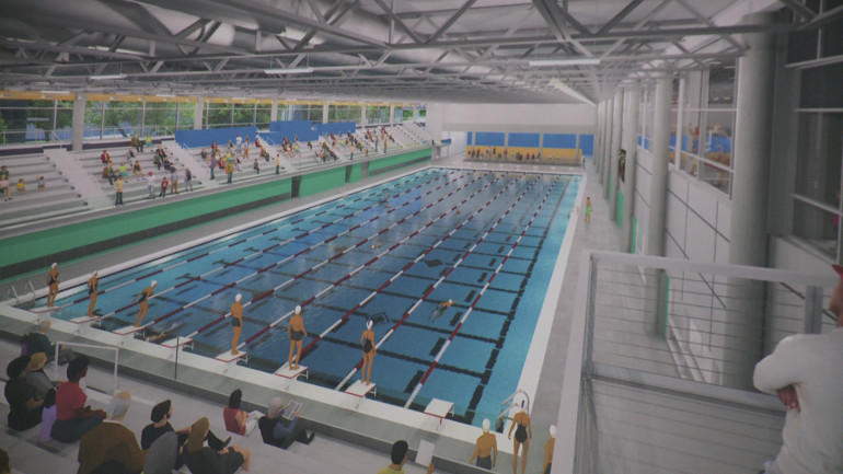 Plans for Wellmark YMCA aquatic center. (WHO-HD)