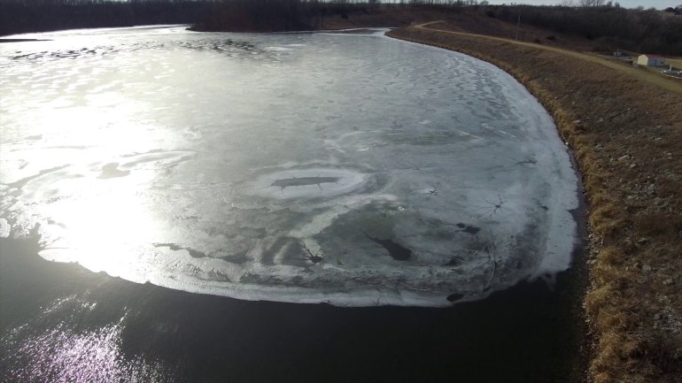 West Lake Osceola. (WHO-HD Drone13)