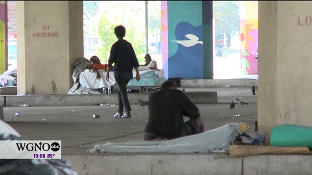 The homeless– living under the pontchartrain expressway– now have 48-hours to pack up and relocate.