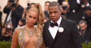 NEW YORK, NY - MAY 04:  Beyonce and Jay Z attend the 'China: Through The Looking Glass' Costume Institute Benefit Gala at the Metropolitan Museum of Art on May 4, 2015 in New York City.  (Photo by Dimitrios Kambouris/Getty Images)