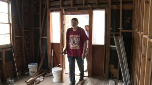 Eric Waters standing in his 7th Ward home. (WGNO) 